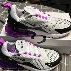 Women  US size 9 AIR MAX 270 white/black/fuchsia dream -